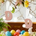thumbnail image 4 of Decoraciones de Pascua, adornos de Pascua, regalos de Pascua Adorno de letra con orejas de conejo de madera de Pascua Letrero colgante de madera, 4 of 6