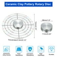 thumbnail image 2 of Uxcell Ceramic Clay Pottery Wheel with Rotary Divider Disc for Crafting Projects, 2 of 6