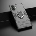 thumbnail image 5 of Heavy Duty Case For iPhone 16 Armor Phone Case with Metal Ring Hidden Kickstand, Military Grade Shockproof Rugged Protective Cover for For iPhone 16,Black, 5 of 11