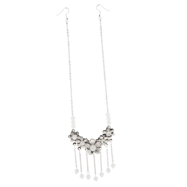 Cadena para Frente Cabeza Accesorios de Adorno de cabellero para Blanco Yinane joyería de la frente para las mujeres