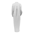 thumbnail image 6 of LIUJUNSHOP Women's Long Sleeve Button Down Shirt Dress Spring Casual Maxi Dresses Loose Fit Blouse Dress with Pockets, 6 of 8