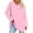 Pink, variant on Womens Casual Sweatshirts Tunic Tops Long Sleeve Shirts Oversized V Neck Sweaters Pullover for Leggings Teen Girls Blouses