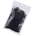 thumbnail image 5 of Mini bandas de goma negras suaves bandas elásticas compatibles con cabello para niños, cabello trenzado, peinado de boda y más (paquete de 1000) Afortunado Sencillez, 5 of 5