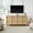 Oak, variant on 67" Modern Sideboard Storage Cabinet with Tip-On Doors, Soft-Close Hinges, Anti-Tip Wall Mount, Light Grey