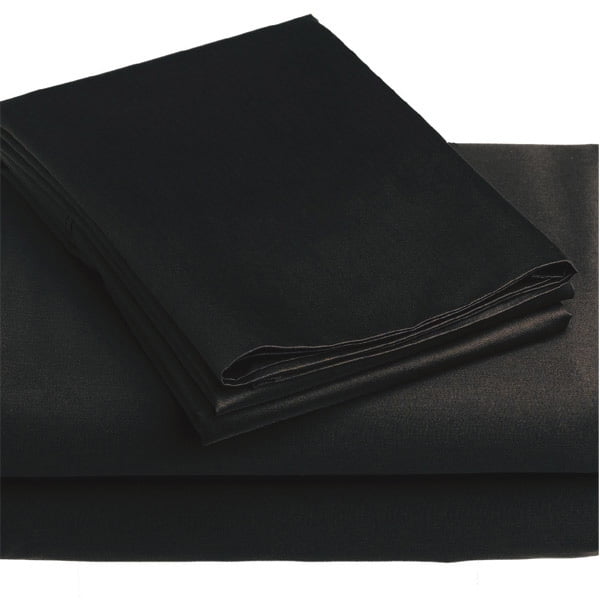 Store51 Llc 12606196 3pc Black Solid Color Bedding Twinsingle Bed