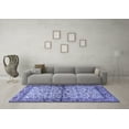 thumbnail image 3 of Ahgly Company Machine Washable Indoor Rectangle Persian Blue Traditional Area Rugs, 3' x 5', 3 of 4