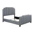 thumbnail image 3 of Fiona Upholstered Panel Bed Light Grey, 3 of 9