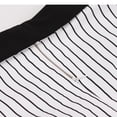 thumbnail image 4 of gljltg 1950s Dresses for Women Turndown Short Sleeved Black and White Striped Dress,Spring Summer Retro Audrey Hepburn Dresses Elegant A-line Swing Sliming Midi Dress, 4 of 9