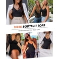 thumbnail image 5 of USEASY Tummy Control Shapewear Thong Bodysuit for Women Snatched Faja Body Shaper, 5 of 6