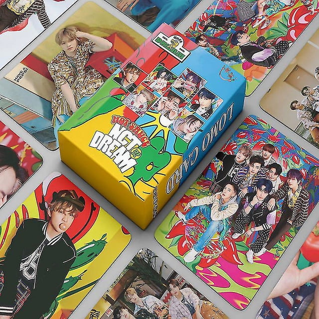 Lanbena 54 unids/set Kpop Nct Dream Glitch Mode Lomo tarjetas nuevo álbum Nct tarjetas fotográficas tarjetas impresas postales carteles regalos de seguidores