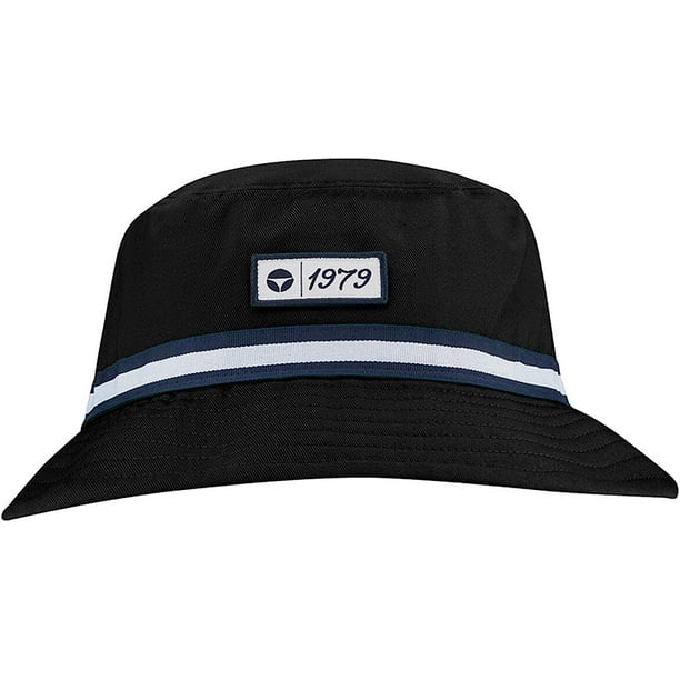Taylor Made Vintage Twill Bucket Hat (Black, Large/Extra Large