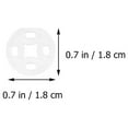 thumbnail image 5 of Clear Button Clothes Buttons Shirt Invisible Snaps down Crafts Hidden Buckle Dress White 100 Pcs, 5 of 6