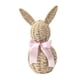 thumbnail image 3 of Centro de mesa tejido de conejito de Pascua, adorno decorativo de conejo, regalo artesanal de gran durabilidad. Rosa, 3 of 9