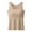Khaki,#109, variant on plus size Tank Tops with Built in Bras Tummy Control Seamless Wide Strap Camisole Shaper Shelf Bra Tank for Senior,2XL