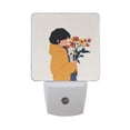 thumbnail image 6 of Yayeee LED Night Light for The Home Plug in With Light Sensors 2 Pack, Cartoon Flowers, 6 of 6