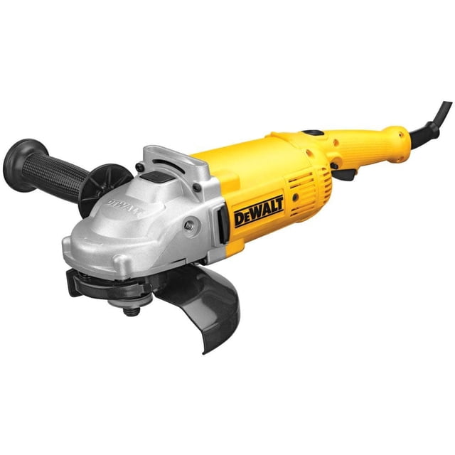 Amoladora angular DEWALT DWE4517 de 7 pulgadas, 4 HP, 8500 RPM, amarilla