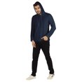 thumbnail image 2 of Inkmeso Solid Winter Hooded Sweatshirt For Mens Long Sleeve Drawstring Pullover Hoodie, 2 of 7