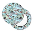 thumbnail image 2 of Rateoe pirate with funny animals Pattern Round Bar Stool Seat Covers,Washable Stool Cushion Slipcover Elastic Bar Chair Covers for 12-14 Inch Chair-13 inch, 2 of 7