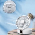 thumbnail image 4 of Ventilador USB Carga Circulación Eléctrica Ruido Con Escritorio Plegable LED, 4 of 9