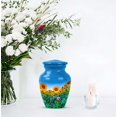 thumbnail image 7 of Sunflower Memorial Mini Urn For Ash Adult Male, Blue Keepsake Urn For Man And Women, 3 Inch Small Urns For Human Ashes Adult Man, Sunset Miniature Keepsake For Ashes Of Loved Ones, 7 of 7