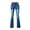 Dark Blue, variant on GaThRRgYP Pants Plus Size for Women,Fashion Women's Tight Elastic Tassel Pocket Lace-Up Flared Pants Stretch Pants