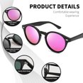 thumbnail image 2 of FEISEDY Retro Round Polarized Sunglasses for Women Men Circle Frame UV400 Lenses B2311, 2 of 4