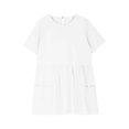 thumbnail image 6 of Miluxas Girls Short Sleeve Summer Tops Casual Loose Babydoll Tops Oversized Shirts White 9 years, 6 of 9