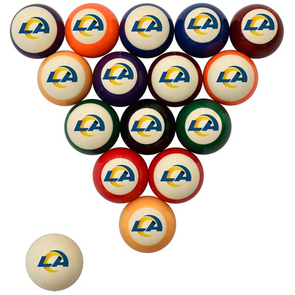 Imperial Cream Los Angeles Rams Retro Billiard Ball Set