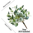 thumbnail image 2 of Artificial Flowers Faux Hydrangea Bouquet Fake Hydrangea Flowers with Eucalyptus Bouquet Combination for Wedding Centerpieces Floral Arrangements Home Decoration,Green (Vase NOT Including), 2 of 5