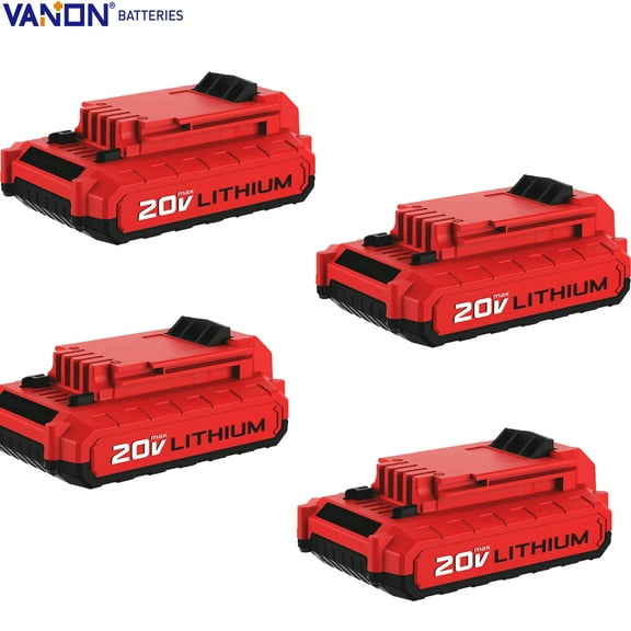 4Pack 3.0Ah for Porter Cable PCC685L PCC680L PCC681L 20V Max Lithium-Ion Battery