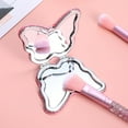 thumbnail image 2 of Compact Folding Makeup Mirror Butterfly/ Heart Shaped Magnifying Mini Vanity Mirror, Portable Travel Makeup Mirror Double-Sided Cute Glitter Cosmetic Mirror for Women Home Office Valentine's Day, 2 of 7