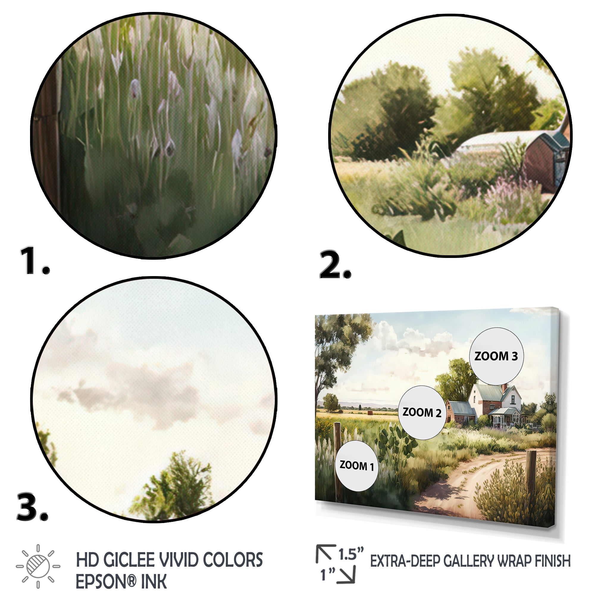 Designart Welcome To The Farm III Canvas Wall Art