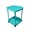 🥑 Blue_New#1721, variant on Rolling Sofa Side Table on Wheels, 2-Tier Coffee End Table, Plastic Bedside Nightstand Storage Rack, Modern Round Design, White/Black/Pink/Blue