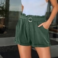 thumbnail image 5 of Casual Shorts for Women Elastic High Waist Loose Lightweight Waistband Summer Shorts with Pockets, 5 of 6