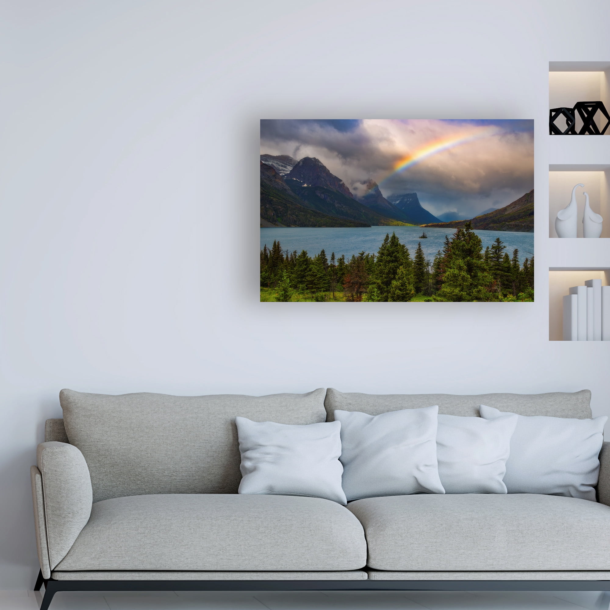 Trademark Fine Art 'Glacier Rainbow' Canvas Art by Darren White Photography