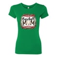 thumbnail image 3 of Baseball Mom Jaguar Print Sports Womens Slim Fit Junior Tee, Kelly, X-Large, 3 of 5
