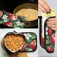 thumbnail image 5 of Yayeee Oven Mitts and Pot Holder Set of 2 Heat Resistant Kitchen Gloves Baking Hot Pad, Red Apple Pattern, 5 of 5