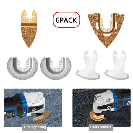 

6PC Carbide Oscillating Multitool Saw Blades For Metal Cutting Tool power tool accessories