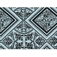 thumbnail image 2 of Zelouf Sheer Matte Jersey W/blk Flocked  , Sewing, DIY, Crafts Fabric by the Yard, 779 Seafoam/blk, 5 Yard, 2 of 2