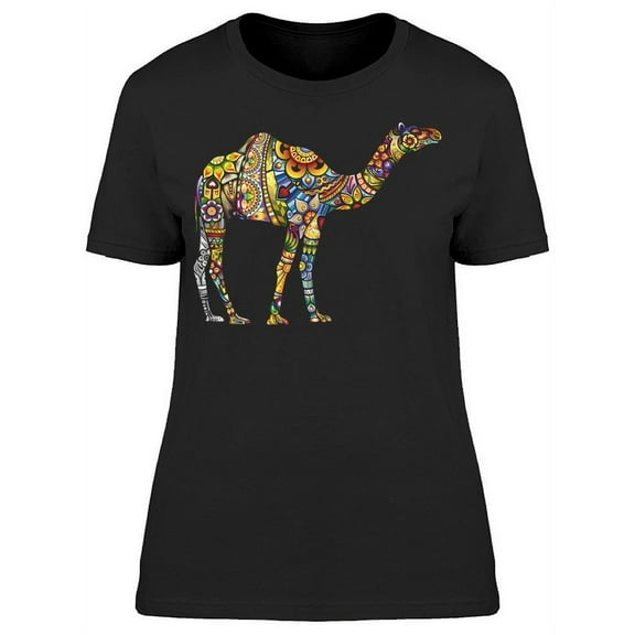 Cheerful Camel T-Shirt Women -Image by Shutterstock, Female XX-Large