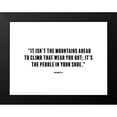 thumbnail image 2 of ArtsyQuotes 18x15 Black Modern Framed Museum Art Print Titled - Muhammad Ali Quote: Mountains Ahead, 2 of 5