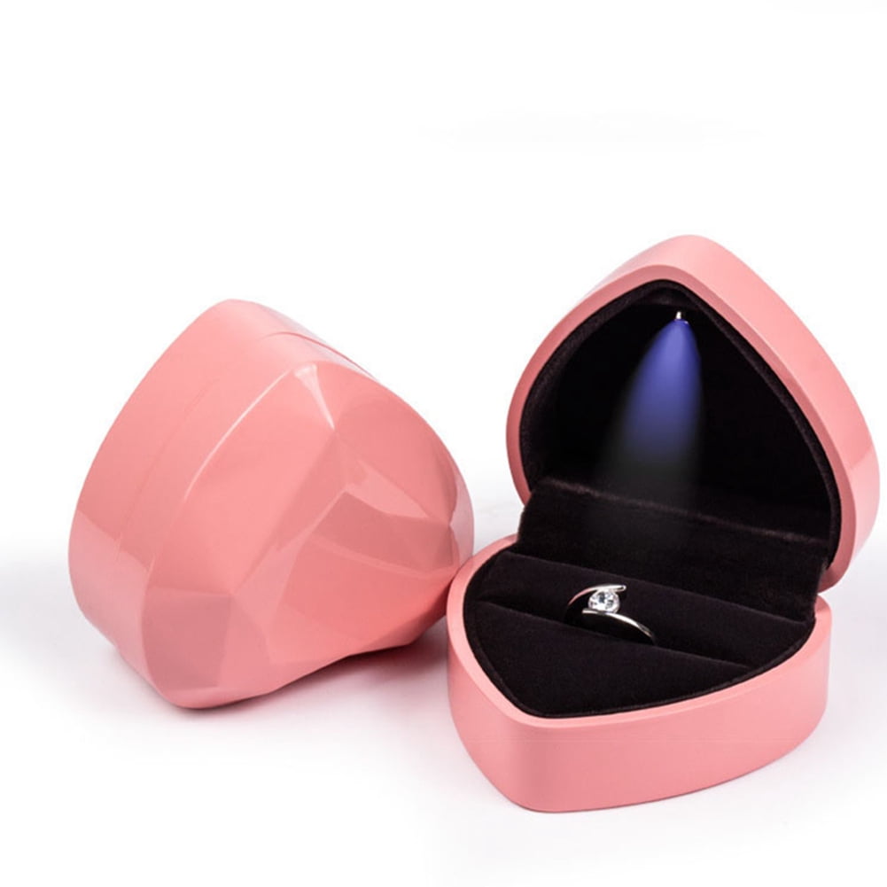 Details about   Wedding Engagement Ring Box Rings Necklace Surprise Holder Bracelet Gift Display 