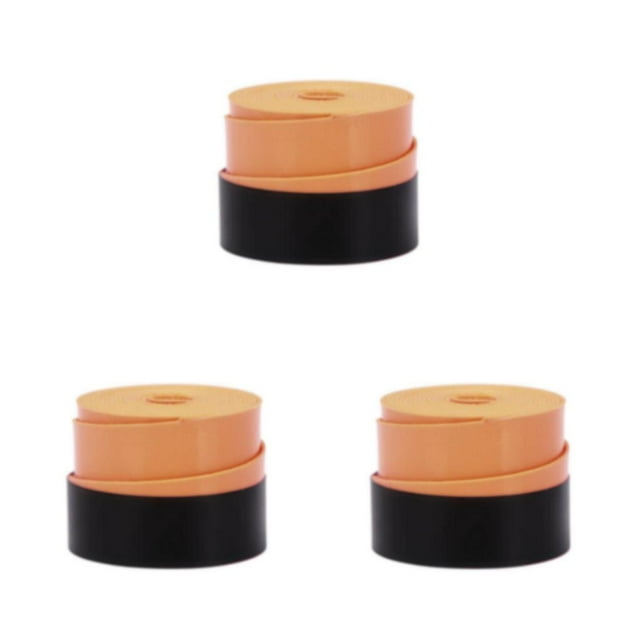 Guardoinrt 1/2/3 Tennis Overgrip Non Toxique et Durable pour une Performance Longue Durée Puissance de Liaison pack de Rouleaux orange 3 Pcs
