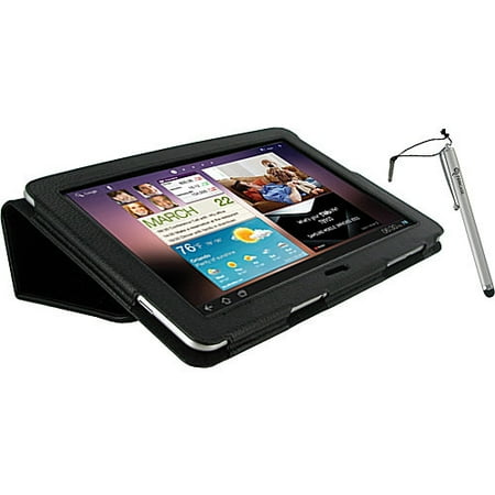 rooCASE Samsung Galaxy Tab 10": Dual Station Leather Case & Stylus