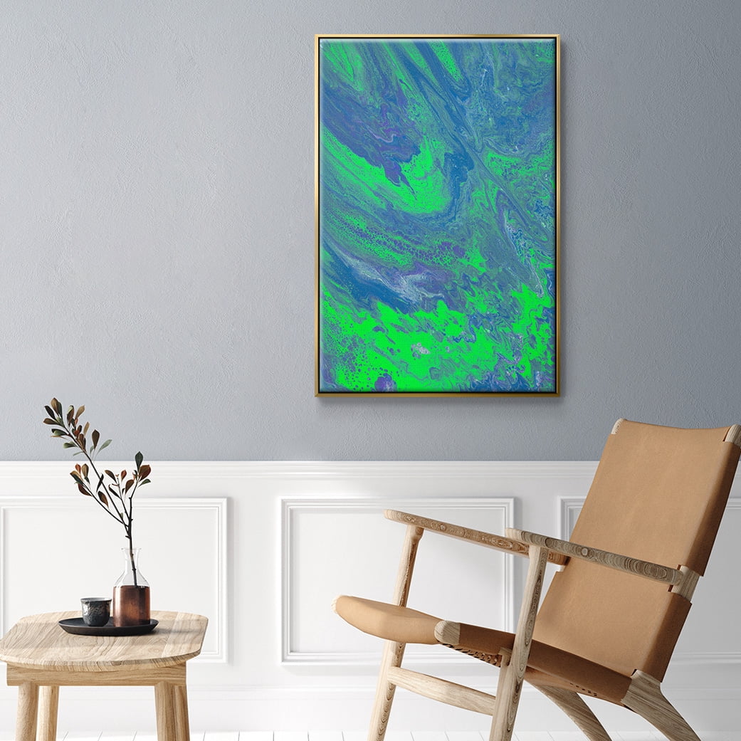 M93 Framed Premium Gallery Wrapped Canvas - Ready to Hang - 27 x 41 - Gold Floating Frame