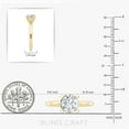 thumbnail image 5 of Bling Craft Solitaire Moissanite Engagement Ring for Women 14K Yellow Gold Plated 4CT 10.3MM Round Cut D Color VVS1 Clarity 925 Sterling Silver Wedding Promise Rings Size 8, 5 of 6