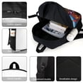 thumbnail image 4 of Amphibia Backpack, 17 Inch Laptop Backpack, Water-Resistant BookBag, Adjustable Shoulder Straps, Durable 600D Polyester, 4 of 9