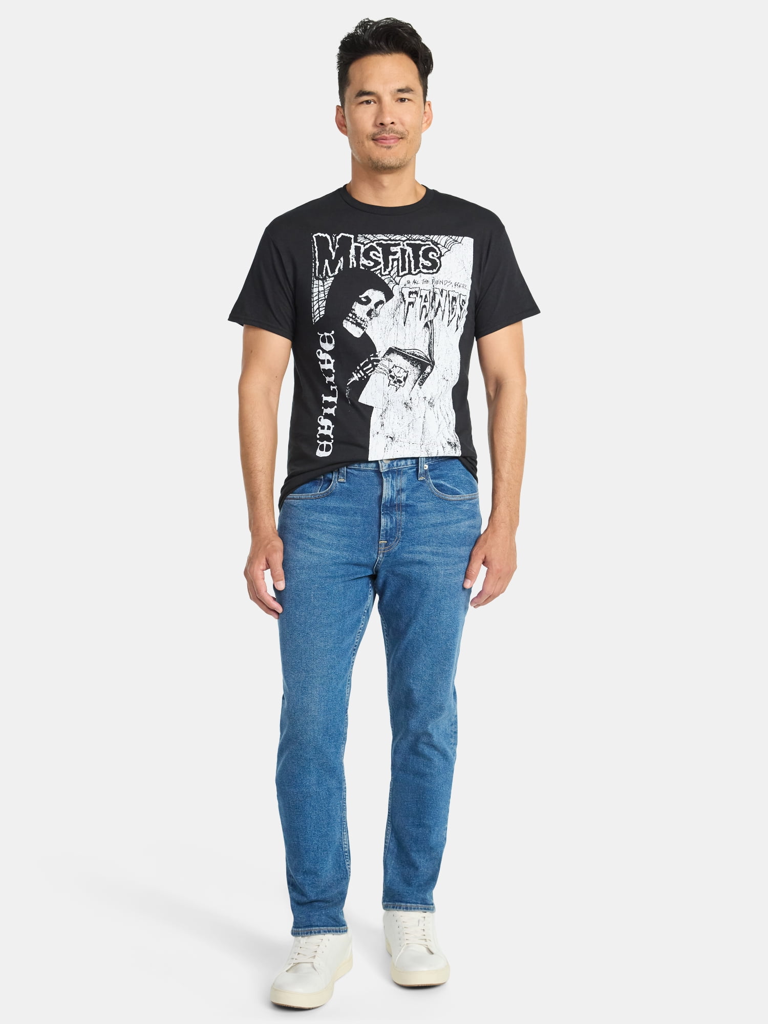 Misfits Men's and Big Men's Fangs Graphic Tee with Short Sleeves, Sizes XS-3XL