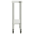 thumbnail image 6 of vidaXL Kitchen Work Table with Wheels Storage Home Restaurant Stainless Steel, 6 of 8