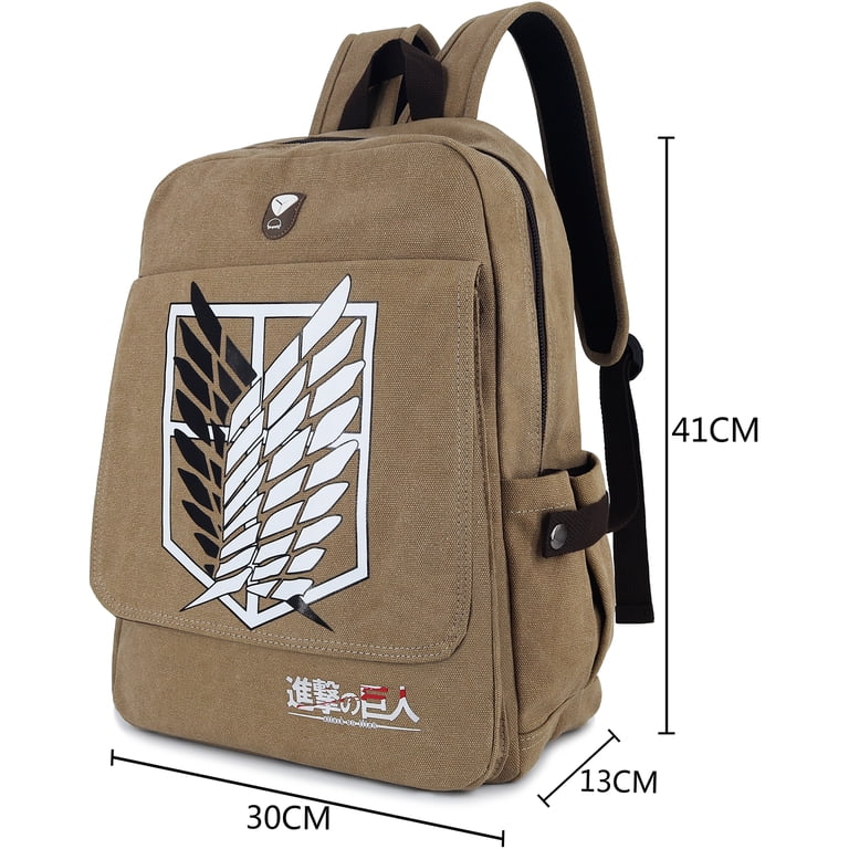 Roffatide Attack on Titan Anime Canvas Backpack, Teen Book 